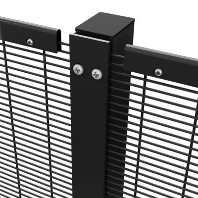 1.8*2.4m 358 Tel örgü Çit Yüksek güvenlik Anti tırmanış Toz Kaplı Clear Vu