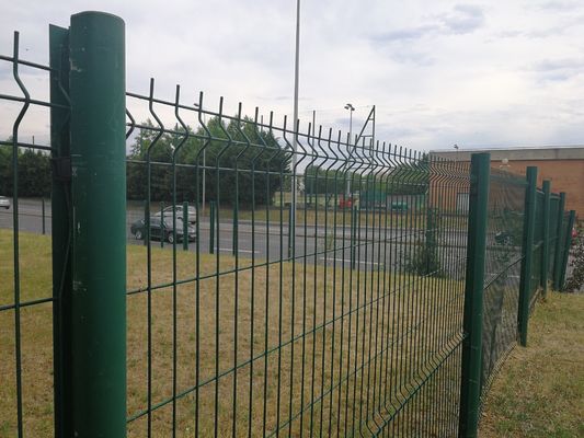 3D Eğri Galvanize Kaynaklı Tel Ağı Çit 3D Üçgen Ağı