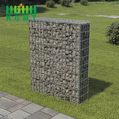 Duvarı koruyan nehir kenarı kaynaklı gabion sepetleri, taş gabion kafesleri 0.5mx0.5mx0.5m