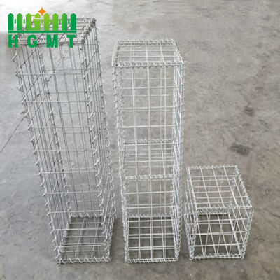Galvanizli Metal 1m Gabion Tel Ağı Saldırılmış