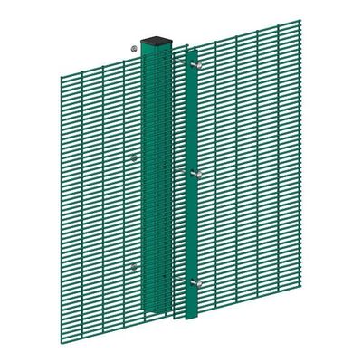 Açık Görünüm PVC kaplama 358 Yüksek Güvenlik Perimetre Ağı anti tırmanış çit