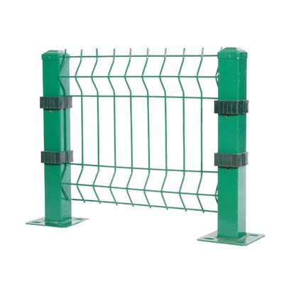 Kolayca Montajlı Özel Metal PVC Kaplı 3d V Eğilme Kaynalmış Tel Ağı Çit Panel Eğri Çit