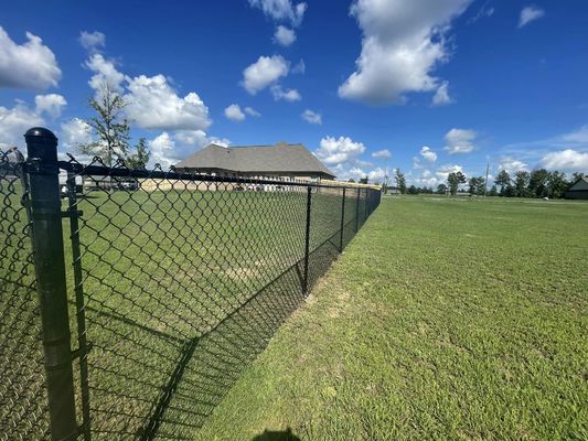 6ft 7ft 9 gauge 10 gauge 11 gauge Black Vinyl PVC kaplı Hot Dip Galvanized Chain Link Çit Satılık