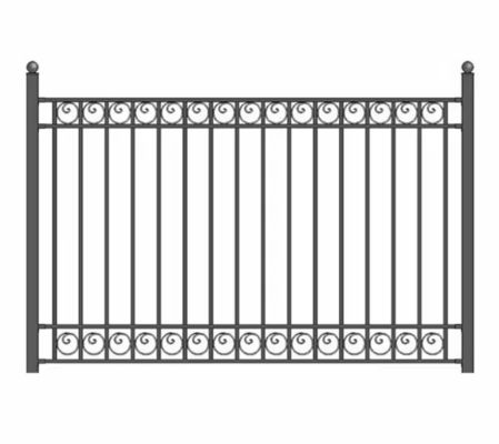 Çelik Metal Piket Ornamental Kalıp Demir Çit Panelleri Toptan Satış