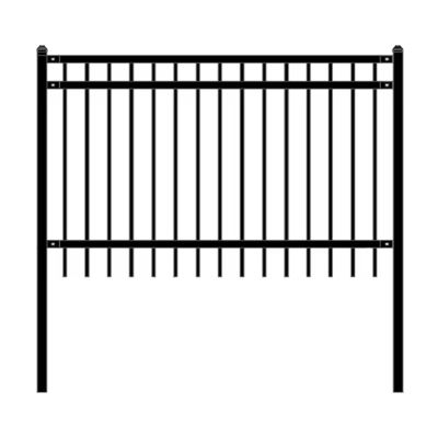 Metal Demir Alüminyum Panelli Dış Güvenlik Çit Ev Bahçe Plastik Çerçeve Çelik Giriş Kapıları için Tubular Garnizon