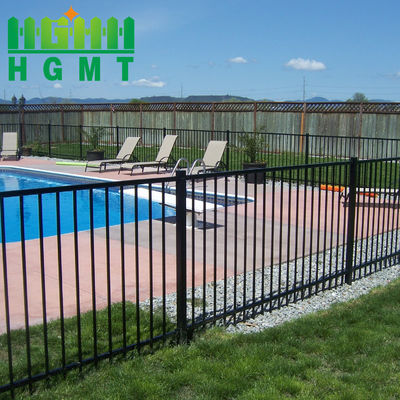 Kare Post Çelik Tubular Çit Bahçe Dekoratif Havuz Siyah Pvc Kaplı