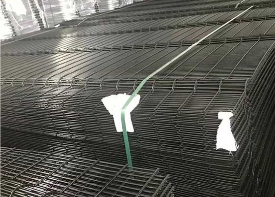 Tırmanma Önleyici Hapishane 358 Güvenlik Çelik Çit Toz Boya Siyah Renk Yüksek 2.5m