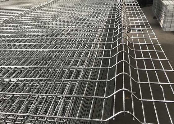 H3000mm Çatlaklık Önü Çit OHSAS Düz Çubuk Çelik Çit