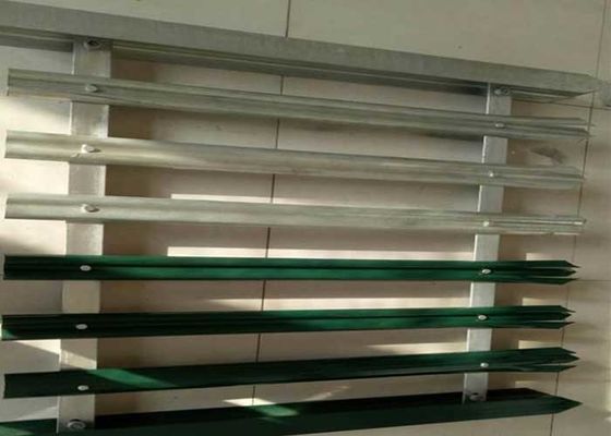 1200mm Yüksek Galvanize Palisade Çit Üç Noktalı Baş