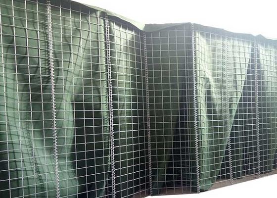 Savunma kaynaklı Hesco Barrier Blast Wall Hesco Bastion 100x100mm