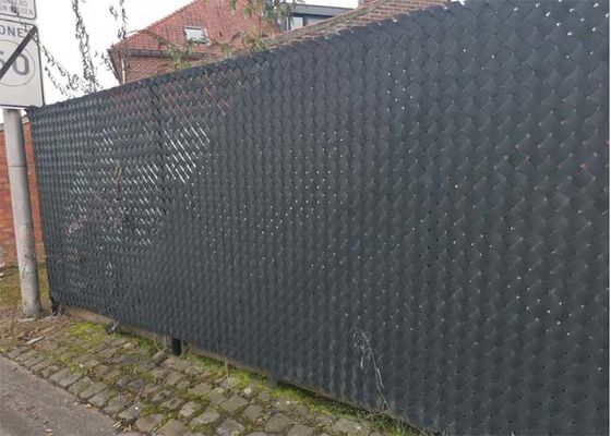 H1730mm PVC Diamond Mesh Çit Savage Knuckled Edge