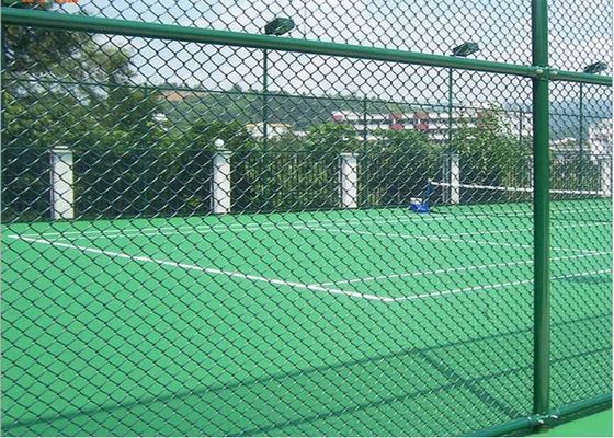 Hayvanat bahçeleri Galvanizli Metal Zincir Link Çit 50*50mm Mesh