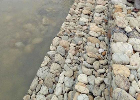 PVC kaplı Gabion Tel Ağı Çimleri için Taş Kafesler