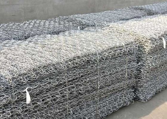 Galvanize 80mmx100mm Gabion Tel Ağı Taş Destek Duvar Kafesleri