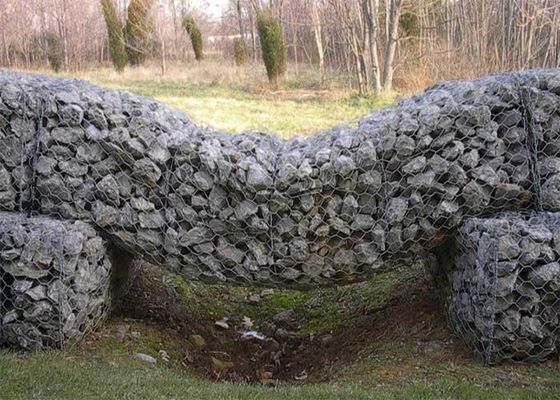 H1.5m Çift Dönüştürülmüş 4mm Gabion Sepeler Gabion Mesh Bunnings
