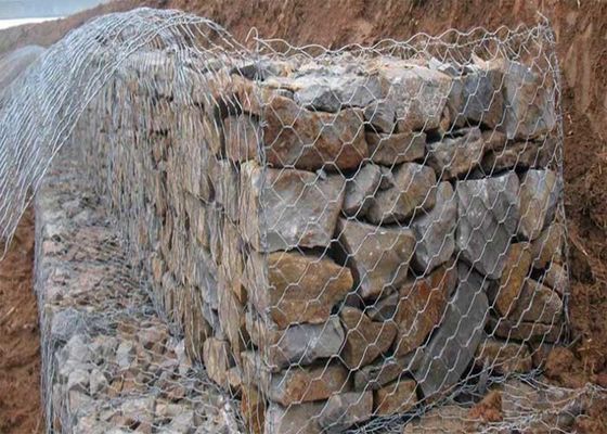 Galvanizli doldurulmuş gabion sepetleri H2m gabion tel örgü
