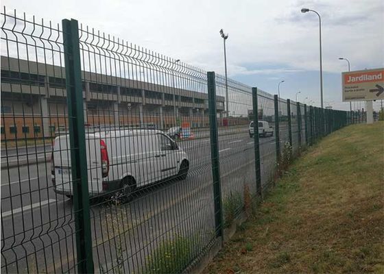 OHSAS Sıcaklıkla İşlenmiş V Mesh Güvenlik Çitleri 1030mm 2430mm Yüksek